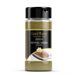 GranAroma Ground Fennel Seeds, Light Anise Flavor, Cooking & Baking (3 Ounce)