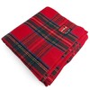 MOLLYWHOPPER Plaid Red Royal Stewart Pattern Classic 80% Wool Blanket
