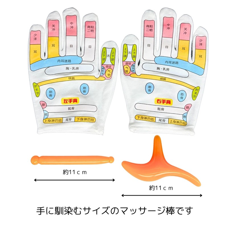 Reflex Area Massage, Pressure Point, Gloves, Soles, Socks Set, Reflexology,