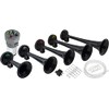 Vixen Horns LOUD 5/Five Trumpet La Cucaracha Musical/Music Sound Air Horn with Compressor Full Complete System/Kit Black 12V VXH6803B