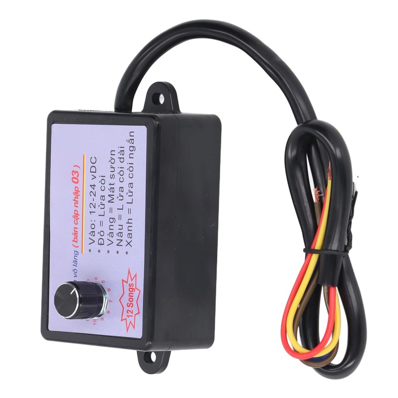12 Tone Horn Controller Enhance Sound Quality Universal Fit Car