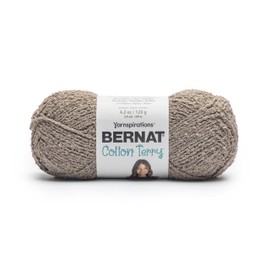 Bernat Cotton Terry Dune Yarn - 3 Pack of 120 g / 4.2 oz - 47% Cotton 32% Acrylic 21% Nylon - #4 Worsted (Medium) - 209m /229Yards - for Knitting, Crochet and Amigurumi