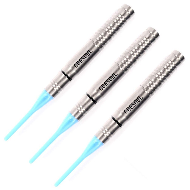 CUESOUL Tungsten Soft Tip Darts - Precision Barrel 16.03 Grams,