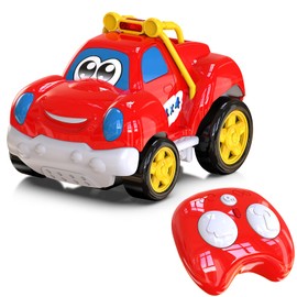 AEROQUEST Toddler Remote Control Car Pickup Truck Toy for Kid Cartoon RC Vehicle for Toddlers 1-3 Durable Construction for Boys & Girls