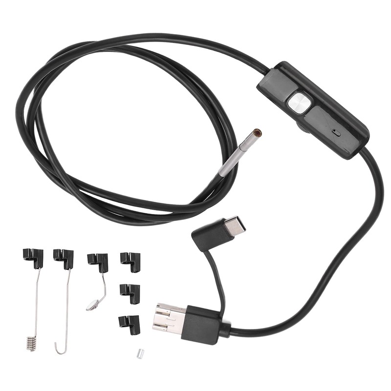Inspection Camera, Endoscope 3.9mm 6LED Adjustable IP67 Waterproof for Industry