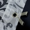 SCHOAL Roman Blind No Drilling Required Burnout Curtains Transparent Eyelet