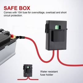 Safego Wiring Harness 12V, LED Light Bar Wiring Harness Kit 12V/40A Relay On/Off Waterproof Switch, for Car Work Light Fog Light