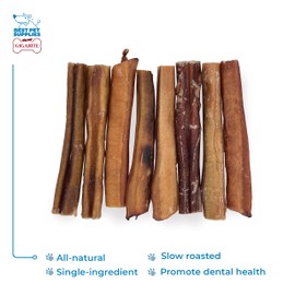 Best Pet Supplies GigaBite 6 Inch Premium Bully Sticks (8 Pack) - All Natural, Free Range Beef Pizzle Dog Treat