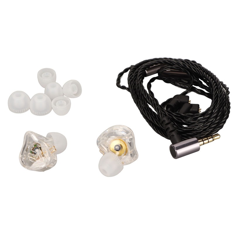 HiFi Wired Earbuds Stereo Dynamic Hybrid 3.5mm Wired Monitor Earbuds