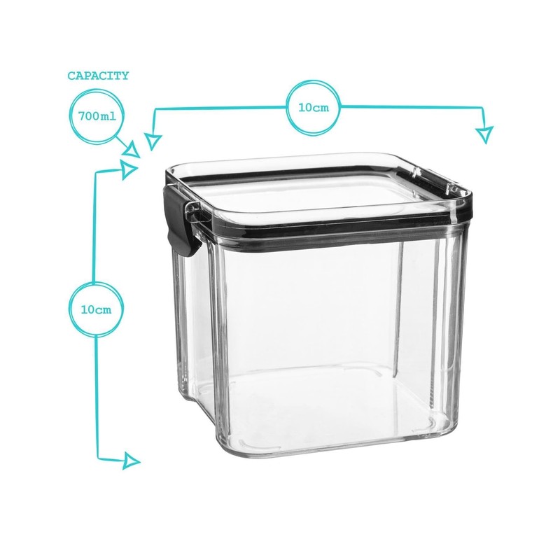 Argon Tableware Food Storage Containers - Plastic Kitchen Pantry Organiser