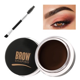 Waterproof Eyebrow Gel, Long-Lasting Eyebrow Shapes Gel Brow Gel with Brush, Highly Pigmented Eyebrow Colour, Lightweight, Non-Greasy Styling Eyebrow Gel (04 Black Coffee)