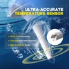 Pool Thermometer Solar Digital Floating, High Precision Large Screen Without