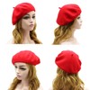Wheebo Wool Beret Hat,Solid Color French Style Winter Warm Cap