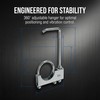 Vurixfo 2.5 Inch Universal Clamp On Exhaust Hanger, U-Shaped Galvanized