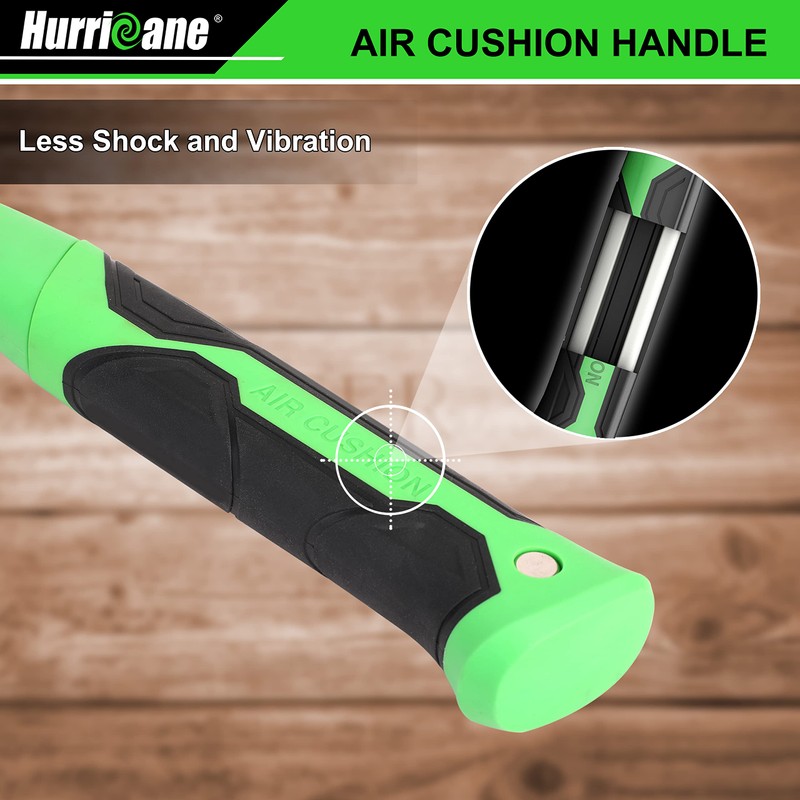 HURRICANE 20 oz Claw Hammer with Magnetic Nail Holder, Straight