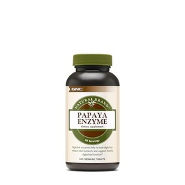 GNC Natural Brand Papaya Enzyme, 240 Tablets, Supports Healthy Digestive Function
