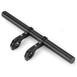Bike Bicycle Double Handlebar Extender Extension,11.8"(30 cm) Aluminum alloy Super Long Bracket Accessories，For Bike Mounts,Extender Bars, Headlights,Light Lamp,Phone Mount,For 31.8mm/25.4mm caliber