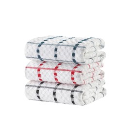 MAS International Ltd Kitchen Dish Jumbo Terry Tea Towel 100% Cotton Egyptian – Hotel Quality Professional Catering Grade Wonderdry Soft Thick Cleaning Drying Cloth (Pack of 3)