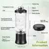 20 Oz Portable Blender for Shakes and Smoothies,4000mAh Electric Juicer,