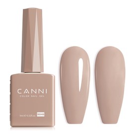 CANNI Nude Gel Nail Polish, 1Pcs Light BroWn Gel Polish Grey Color High Gloss Soak Off U V French Nail Manicure Salon DIY