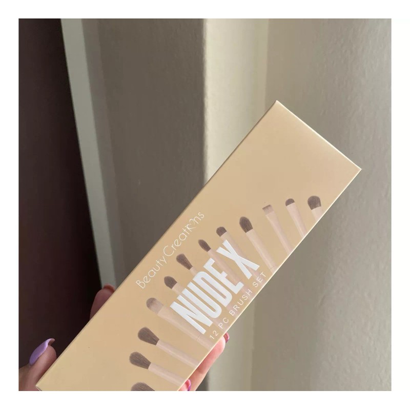 Beauty Creations Set Brochas Ojos Beauty Creations Nude X 12