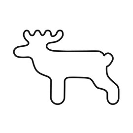 KAISER Christmas “Harry” reindeer-shaped cookie cutter, 7cm. Premium quality, light, precise cutting, secure, pleasant handling