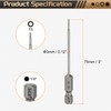 sourcing map 3pcs T5 Torx Head Screwdriver Bit 1/4" Hex