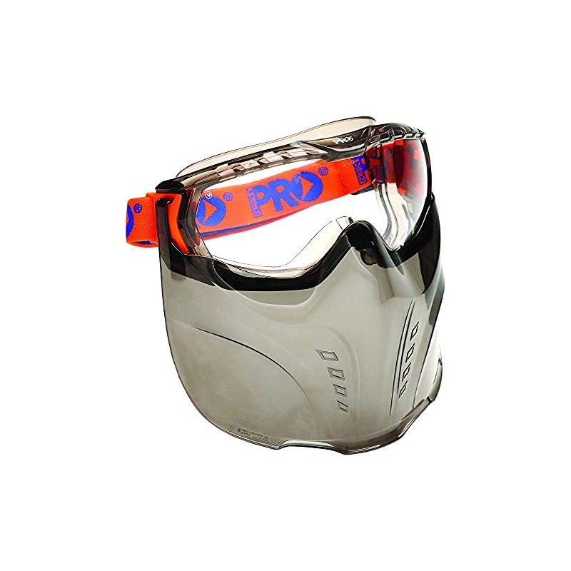 ProChoice Anti Fog Combo Vadar Safety Goggle/Mask, Clear Lens