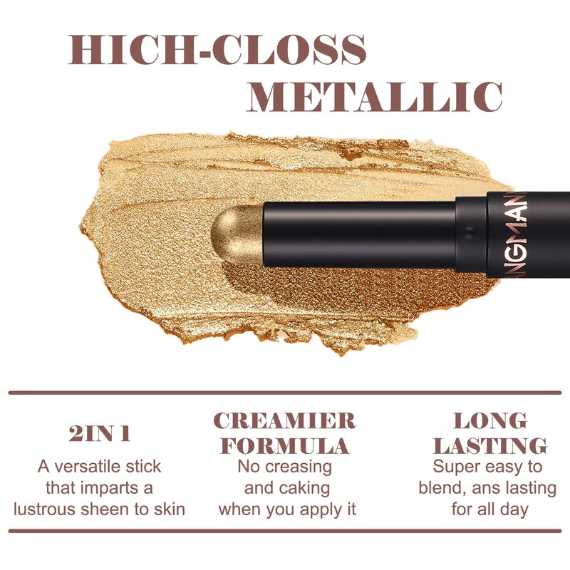 LINXINS Eyeshadow Stick 8 Pcs Eyeshadow Stick Set, Soft Creamy
