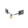 Black Refrigerator Door Lock with Padlock