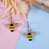 Bee Earrings for Women Gold Huggie Hoop Earrings Bumble Bee