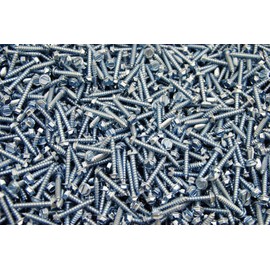 (1200) Slotted Hex Washer 8 x 1 Sheet Metal Screw Type A Zinc SMS