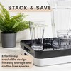 Bzyoo 11.5 x 16 Inch Large Rectangle Stackable Melamine Serving
