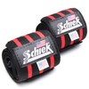 Schiek Wrist Wrap, 24 Inches, Free Weight Training Use, red
