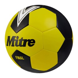 Mitre Final Recreational Football | Perfect for Kids | Football Gift, Fluo Yellow/Black, 4