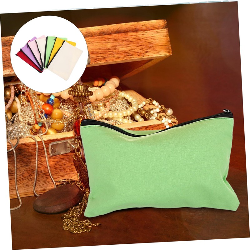 IWOWHERO 6pcs Canvas Tool Storage Bags Portable Zippered Tool Pouches