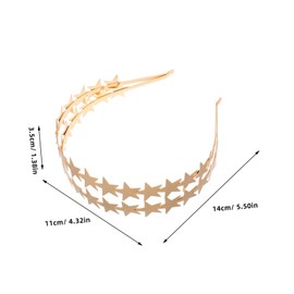 Mikinona Double-layer Glitter Star Headband Birthday Headband for Women Girls Hair Accessory