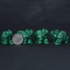 Justinstones Synthetic Malachite Carved Elephant Crystal Animal Totem Spirit Stone