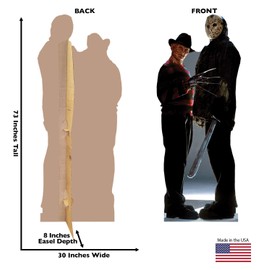 Cardboard People Advanced Graphics Freddy vs. Jason Life Size Cardboard Cutout Standup - Freddy vs. Jason (2003 Film)