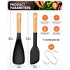 Cooking Spoon and Scraper for Nonstick Cookwares, Great for Cooking