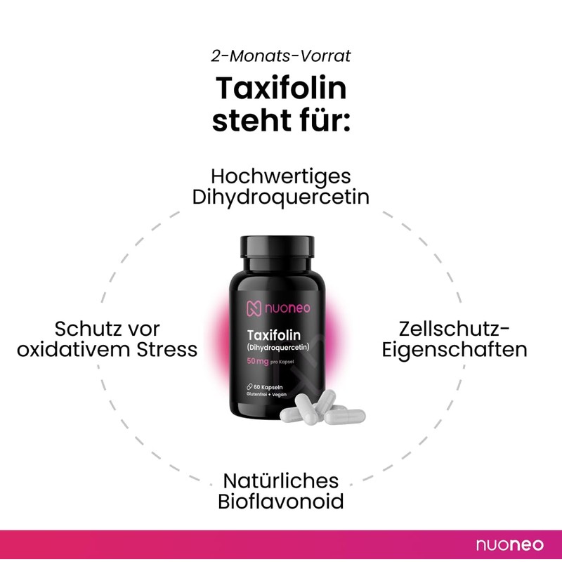 Taxifolin 50mg - Dihydroquercetin from Natural Larch Bark Extract -