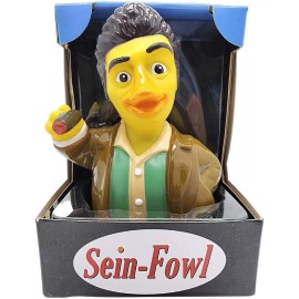 Celebriducks Sein-Fowl Rubber Duck Collectible Toy Figure Gift Kramer Festivus Nestivus
