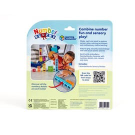 Learning Resources HM96090-UK Numberblocks One to Five Sensory Bottles Toy for 3 Year Old Boys and Girls, 5 Permanently Sealed Fidget Tubes