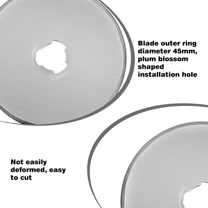 RXKFIGX 45 mm Rotary Cutter Blade 20 Pcs Replacement Rotary