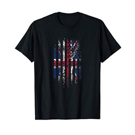 British American Flag - Britain and USA Pride T-Shirt