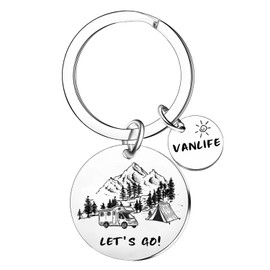 Camper Outdoor Gifts Camping Keychain Camper Accessories for Travel Gifts for Camping Owner Lovers