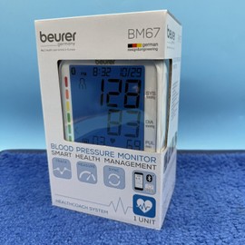 Beurer BM67 Upper Arm Blood Pressure Monitor Cuff with Bluetooth and Display