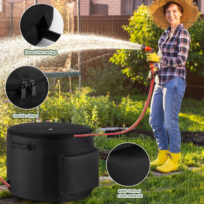 2 Pack Garden Water Hose Holder Storage Bags for 150