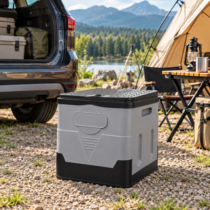 Portable Folding Toilet for Camping & Car Travel – Compact