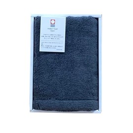 Imabari Towel Gift Set, 1 Face Towel, Navy, Antibacterial Towel, Antibacterial, Odor Resistant, Odorless, Approx. 13.4 x 31.5 inches (34 x 80 cm), Made in Japan, Room Drying, Hanger Size